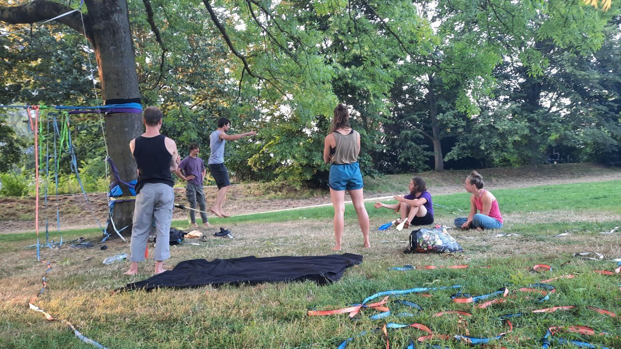 Training draußen wieder zurück