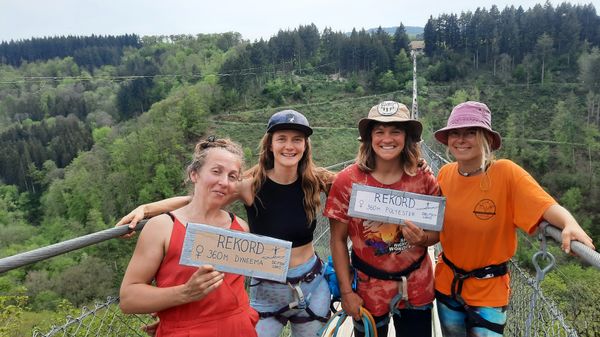 1. Deutscher Frauen Highline Rekord
