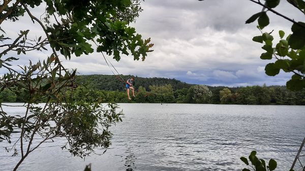 MarburgerInnen gelingt 400m Waterline über dem Seepark