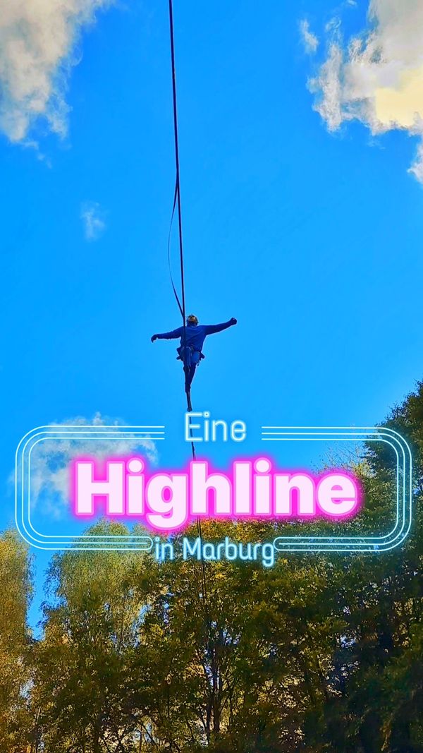 SlacklinerInnen etablieren erste genehmigte permanente Highline in Marburg