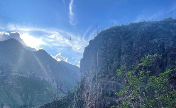 Highline Abenteur in Perus "geheimen Tal" der Inka